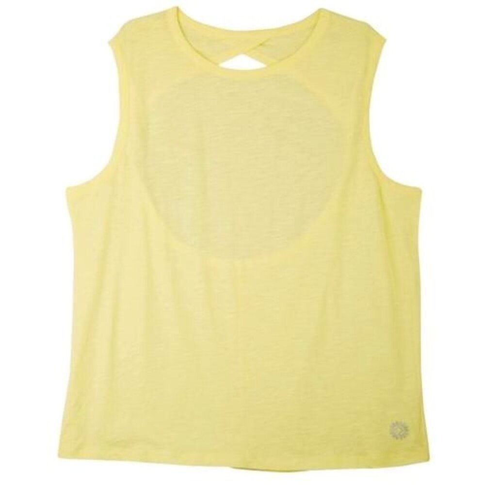 421 Brisas Womens Solid Open Back Twist Sleeveless Tank Top Size: Medium NWT